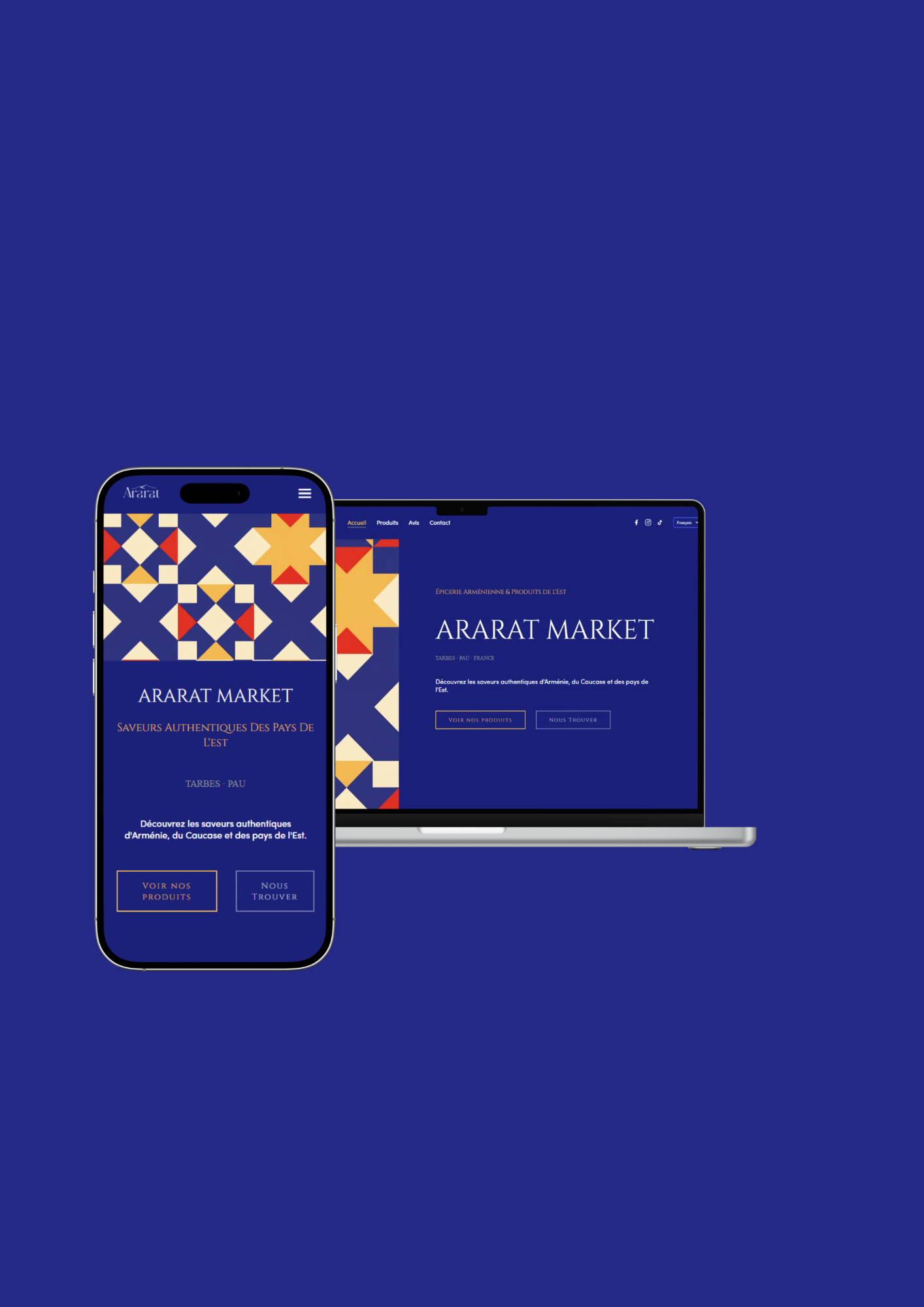 Site web pour Ararat Market